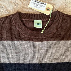 FUB - Merino Wool Striped Sweater - Boys Sz 10